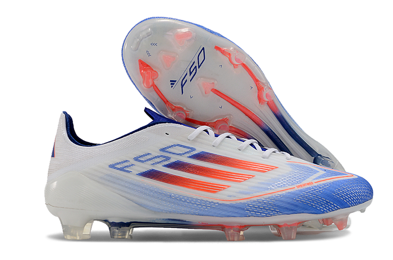 CHUTEIRA ADIDAS F50 ELITE FG - Branca/Azul