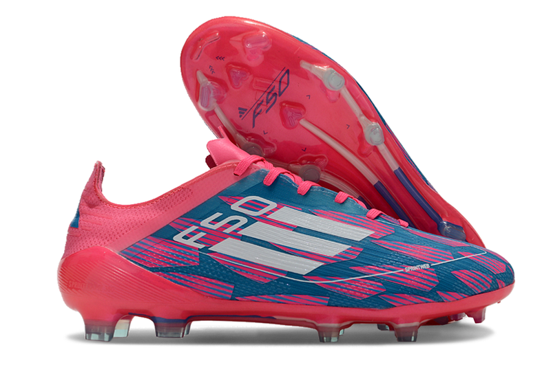 CHUTEIRA ADIDAS F50 ELITE FG - Azul/Rosa