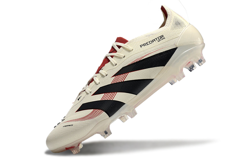 CHUTEIRA ADIDAS PREDATOR TONGUE FG ELITE - Branca/Preta