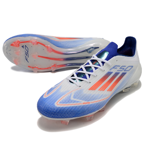 CHUTEIRA ADIDAS F50 ELITE FG - Branca/Azul