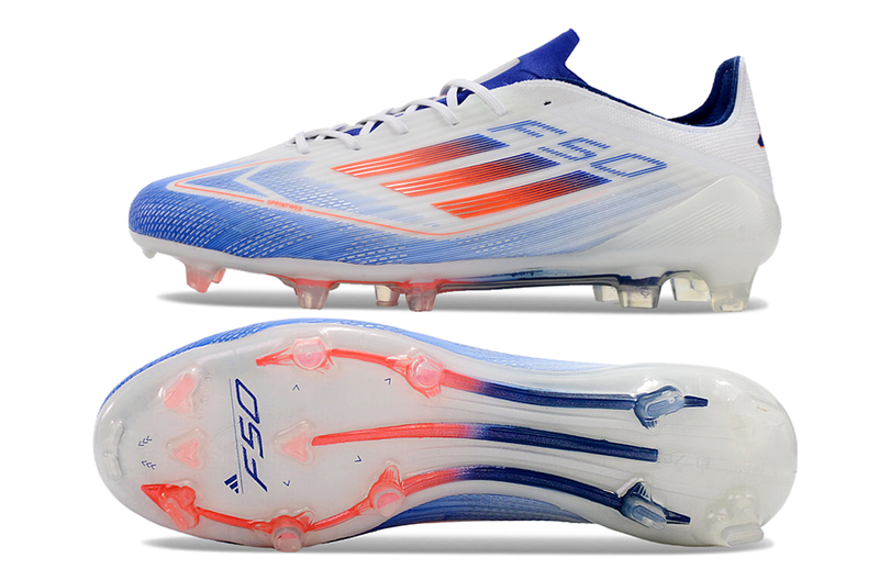 CHUTEIRA ADIDAS F50 ELITE FG - Branca/Azul