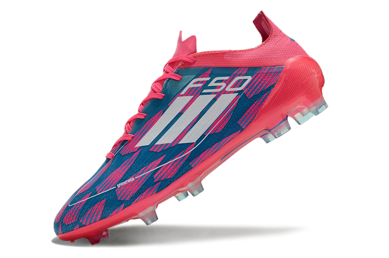 CHUTEIRA ADIDAS F50 ELITE FG - Azul/Rosa