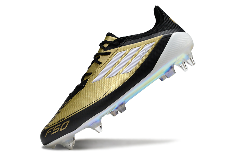 CHUTEIRA ADIDAS F50 SG ELITE - DOURADA - ED. MESSI