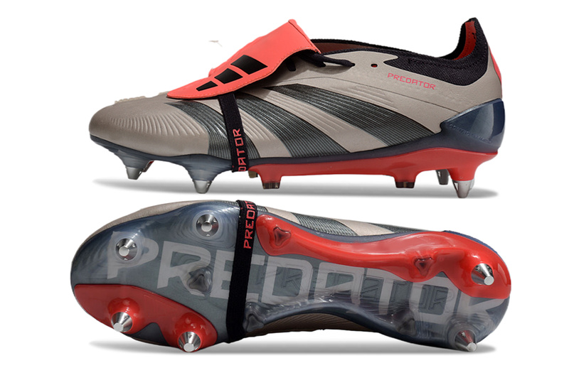 CHUTEIRA ADIDAS PREDATOR TONGUE SG ELITE- CINZA