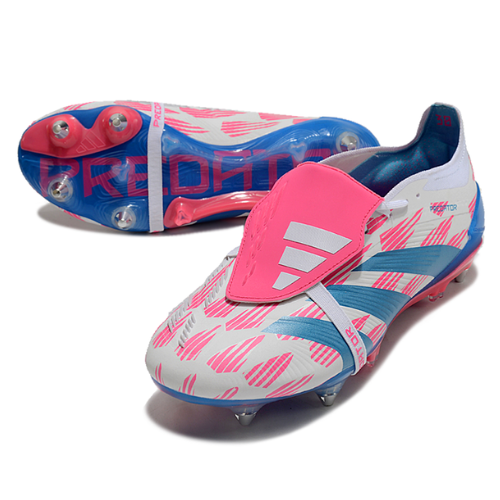 CHUTEIRA ADIDAS PREDATOR TONGUE SG ELITE - AZUL/ROSA