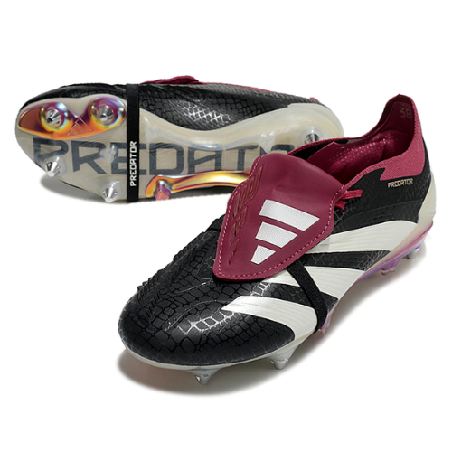 CHUTEIRA ADIDAS PREDATOR TONGUE SG ELITE - PRETA/VERMELHA