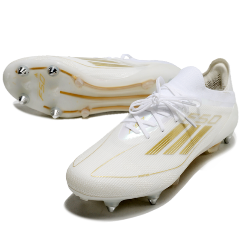 CHUTEIRA ADIDAS F50 SG ELITE - BRANCA/DOURADA