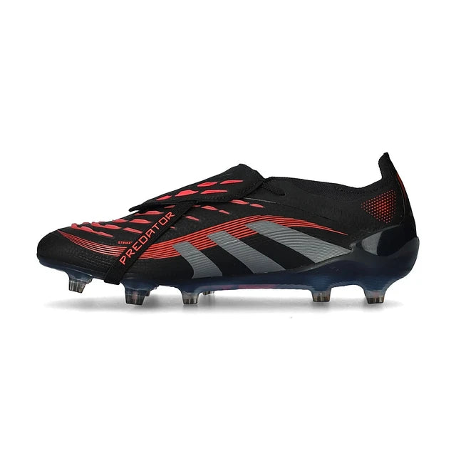 CHUTEIRA ADIDAS PREDATOR FG ELITE - Preta/Vermelha - Stealth Pack