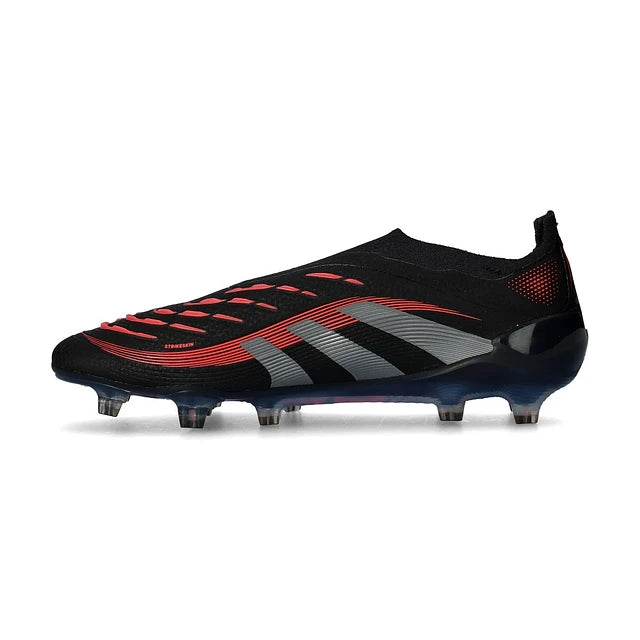 CHUTEIRA ADIDAS PREDATOR FG ELITE - Preta/Vermelha - Stealth Pack