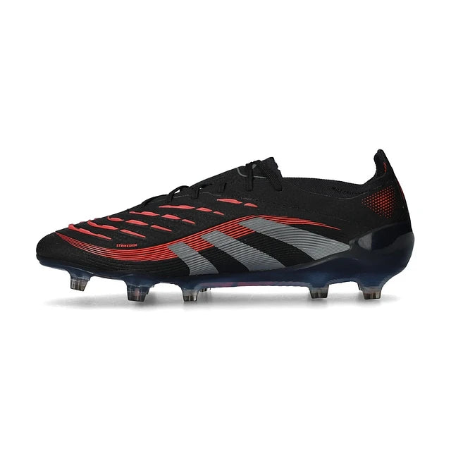 CHUTEIRA ADIDAS PREDATOR FG ELITE - Preta/Vermelha - Stealth Pack