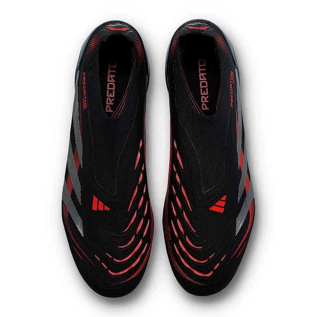 CHUTEIRA ADIDAS PREDATOR FG ELITE - Preta/Vermelha - Stealth Pack