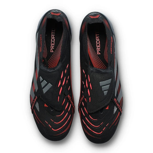 CHUTEIRA ADIDAS PREDATOR FG ELITE - Preta/Vermelha - Stealth Pack