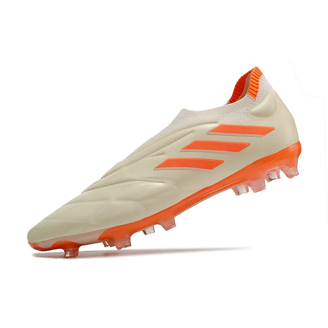 Chuteira Adidas Copa Purefirm Elite FG - Branca/Laranja