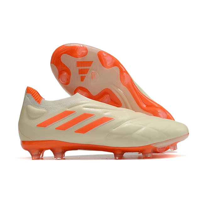 Chuteira Adidas Copa Purefirm Elite FG - Branca/Laranja