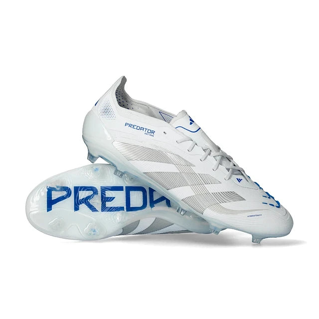 Chuteira Adidas Predator Elite LL FG - Polar Pack - Branca/Azul