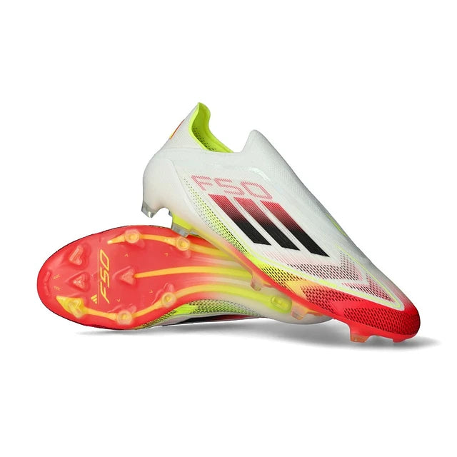 CHUTEIRA ADIDAS F50 FG ELITE - Branca/Vermelha