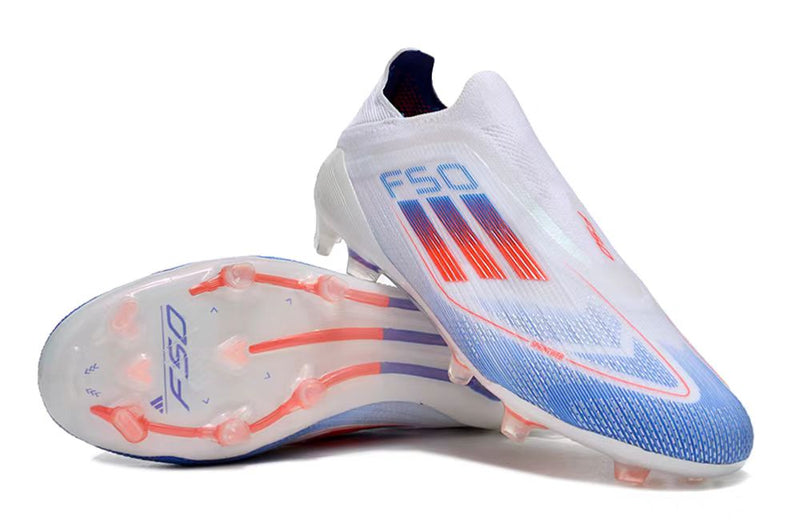 CHUTEIRA ADIDAS F50 ELITE FG - Branca/Azul