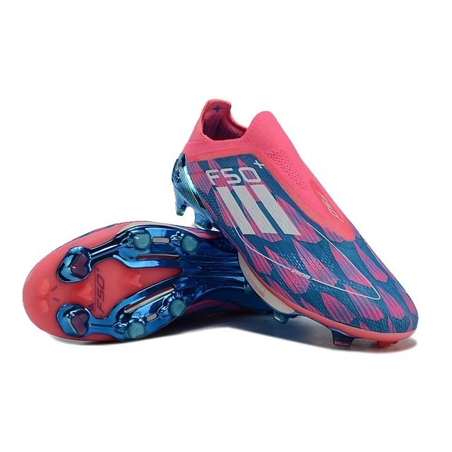 CHUTEIRA ADIDAS F50 ELITE FG - Azul/Rosa