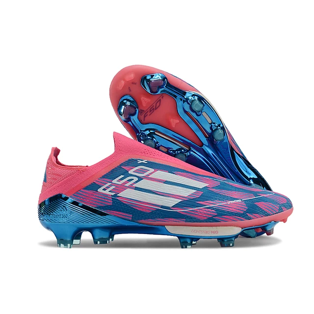 CHUTEIRA ADIDAS F50 ELITE FG - Azul/Rosa