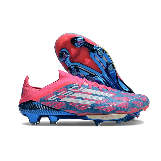 CHUTEIRA ADIDAS F50 ELITE FG - Azul/Rosa