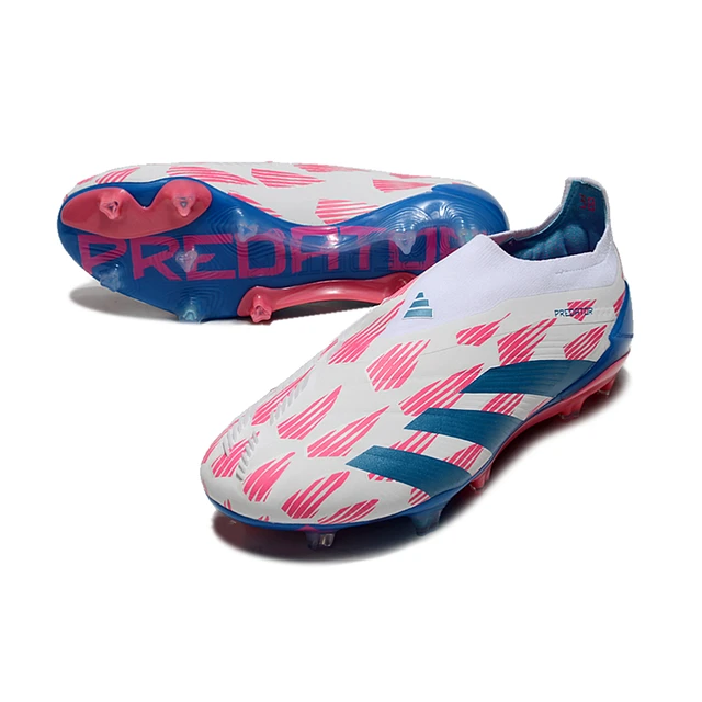 CHUTEIRA ADIDAS PREDATOR TONGUE FG ELITE - Azul/Rosa