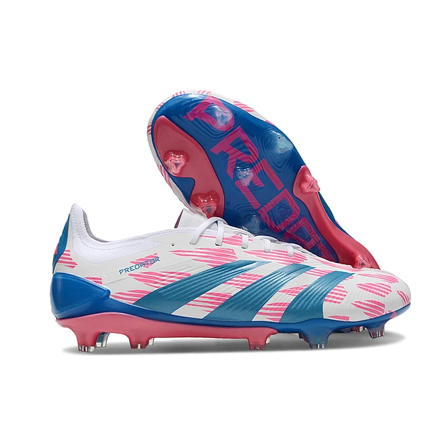 CHUTEIRA ADIDAS PREDATOR TONGUE FG ELITE - Azul/Rosa