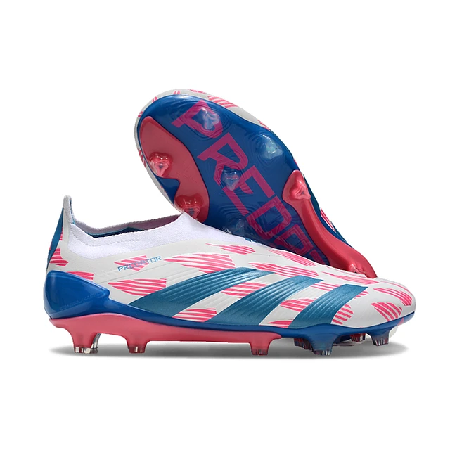 CHUTEIRA ADIDAS PREDATOR TONGUE FG ELITE - Azul/Rosa