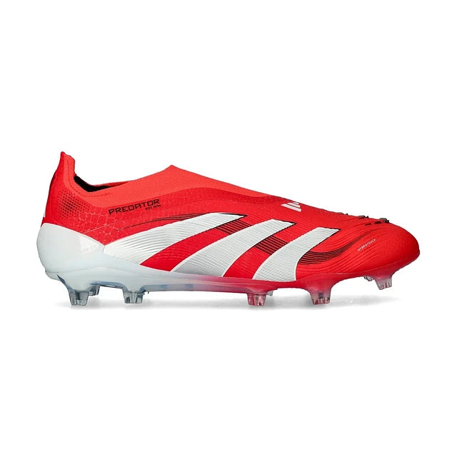 CHUTEIRA ADIDAS PREDATOR TONGUE FG ELITE - Vermelha/Branca