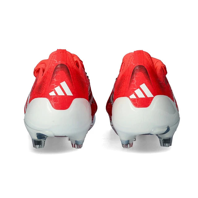 CHUTEIRA ADIDAS PREDATOR TONGUE FG ELITE - Vermelha/Branca