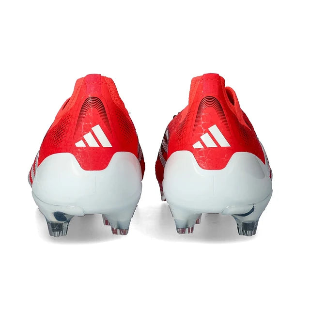 CHUTEIRA ADIDAS PREDATOR TONGUE FG ELITE - Vermelha/Branca