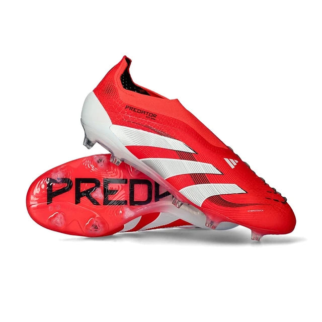 CHUTEIRA ADIDAS PREDATOR TONGUE FG ELITE - Vermelha/Branca