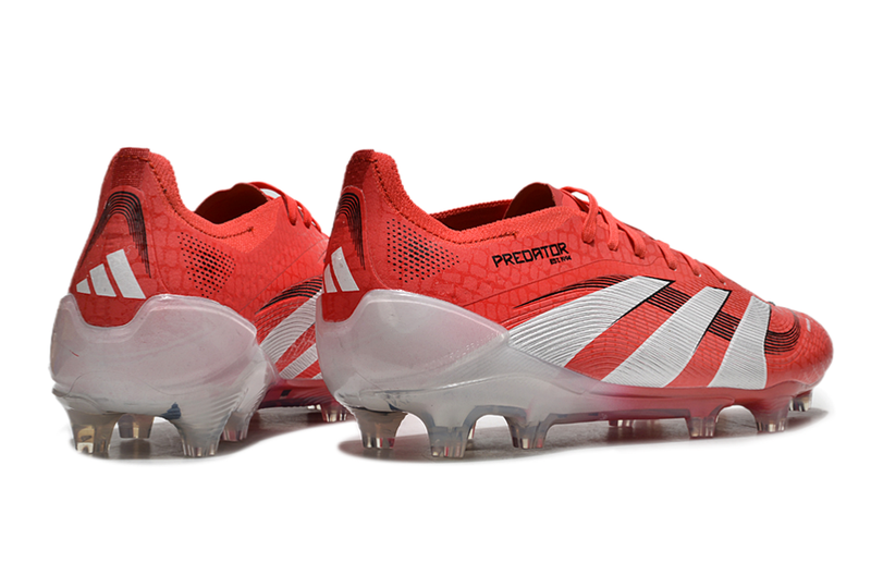 CHUTEIRA ADIDAS PREDATOR TONGUE FG ELITE - Vermelha/Branca