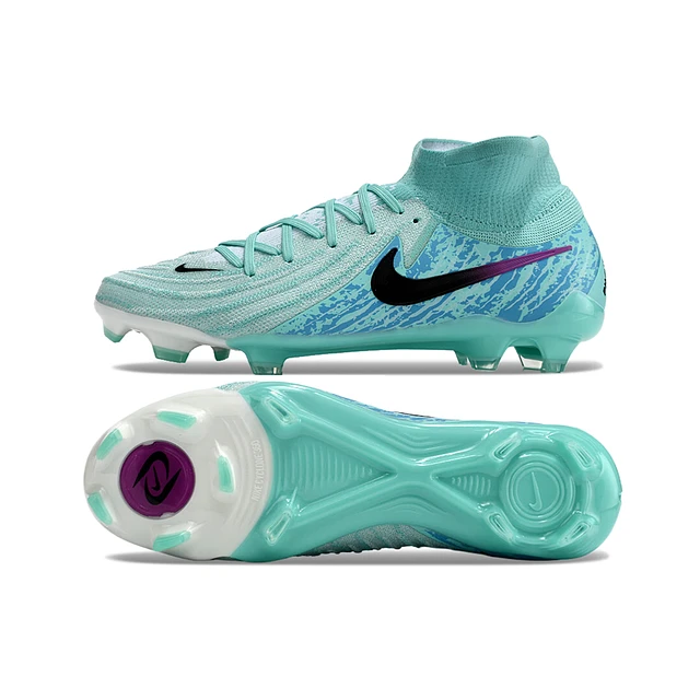 Chuteira Nike Phantom Luna Elite FG - Branca/Azul