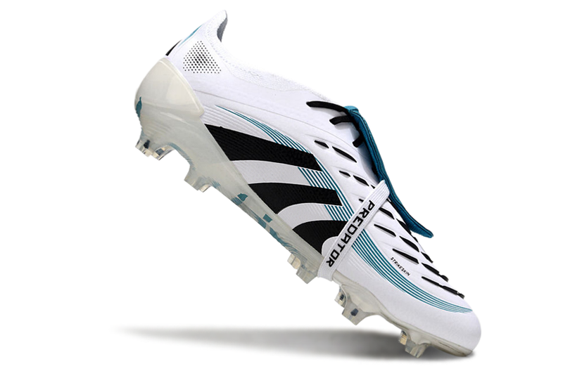 CHUTEIRA ADIDAS PREDATOR TONGUE FG ELITE - Branca/Azul