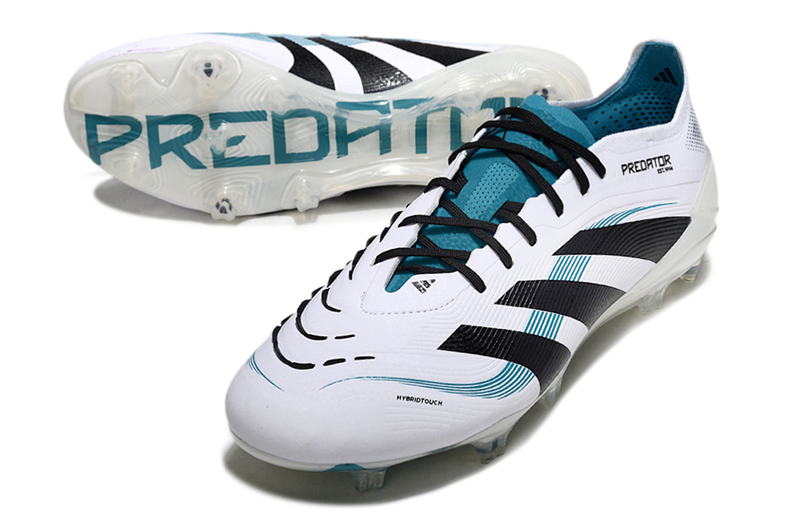 CHUTEIRA ADIDAS PREDATOR TONGUE FG ELITE - Branca/Azul