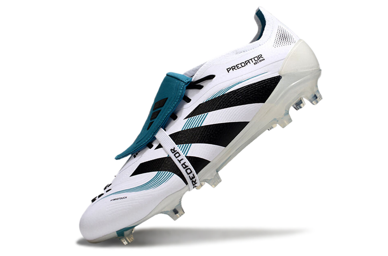 CHUTEIRA ADIDAS PREDATOR TONGUE FG ELITE - Branca/Azul