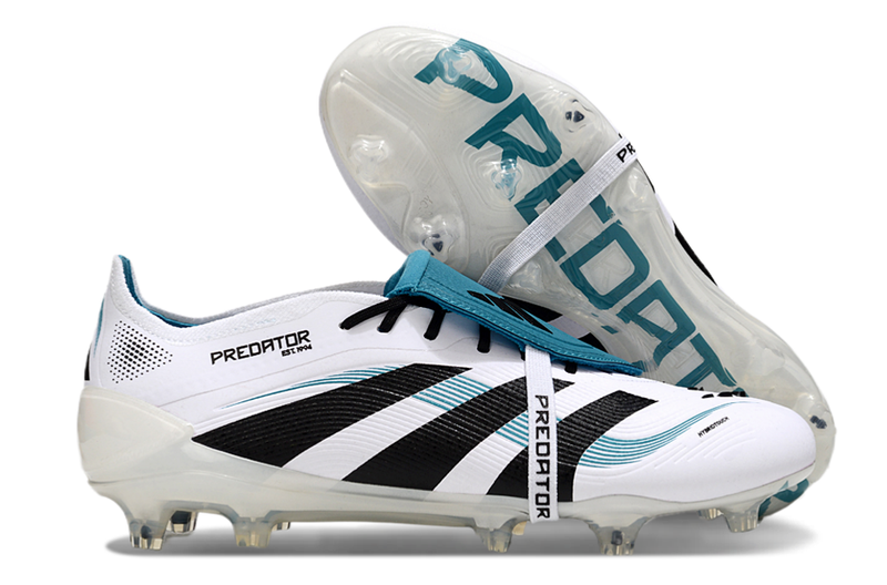 CHUTEIRA ADIDAS PREDATOR TONGUE FG ELITE - Branca/Azul