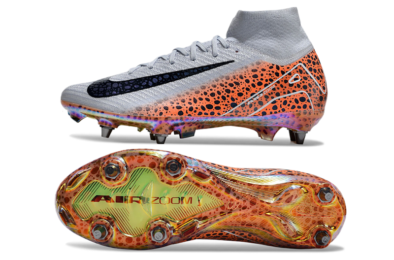 CHUTEIRA NIKE MERCURIAL SAFARI SUPERFLY SG 10 ELITE - ELETRIC PACK